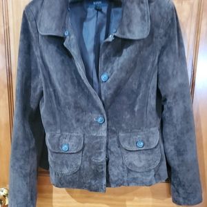 Alfani Brown suede jacket. Ladies size L